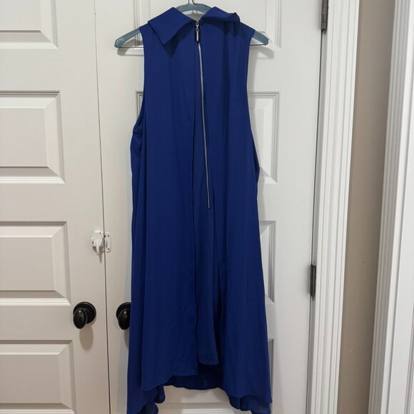 Vivian Wong Royal Blue High-Low Sleeveless Dress – Size XL (Made in Canada) - Picture 4 of 5